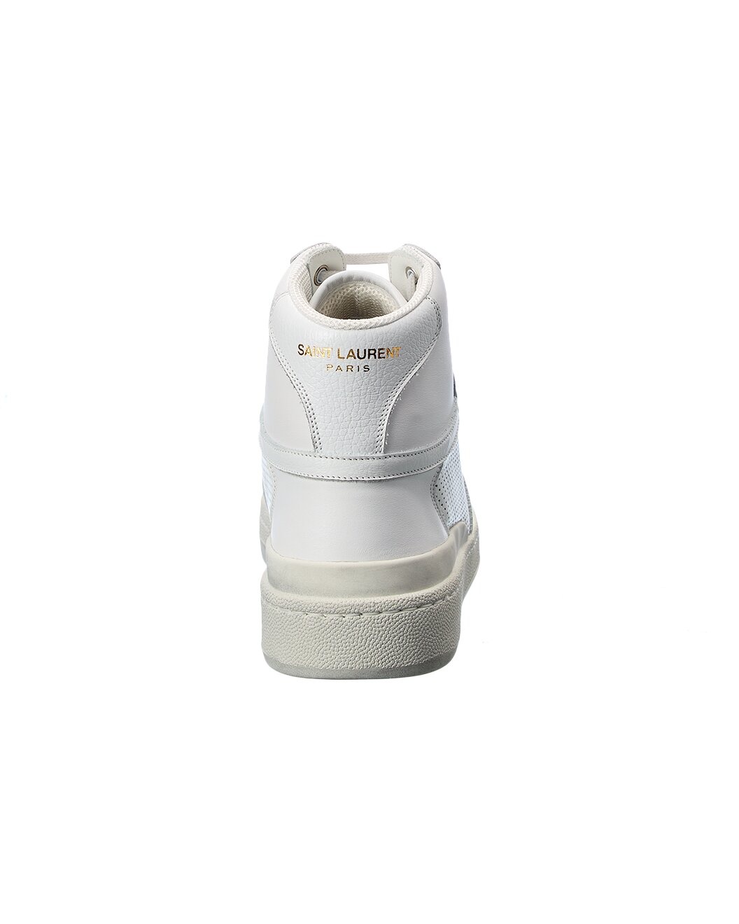 Saint Laurent Leather High-Top Sneaker - 3