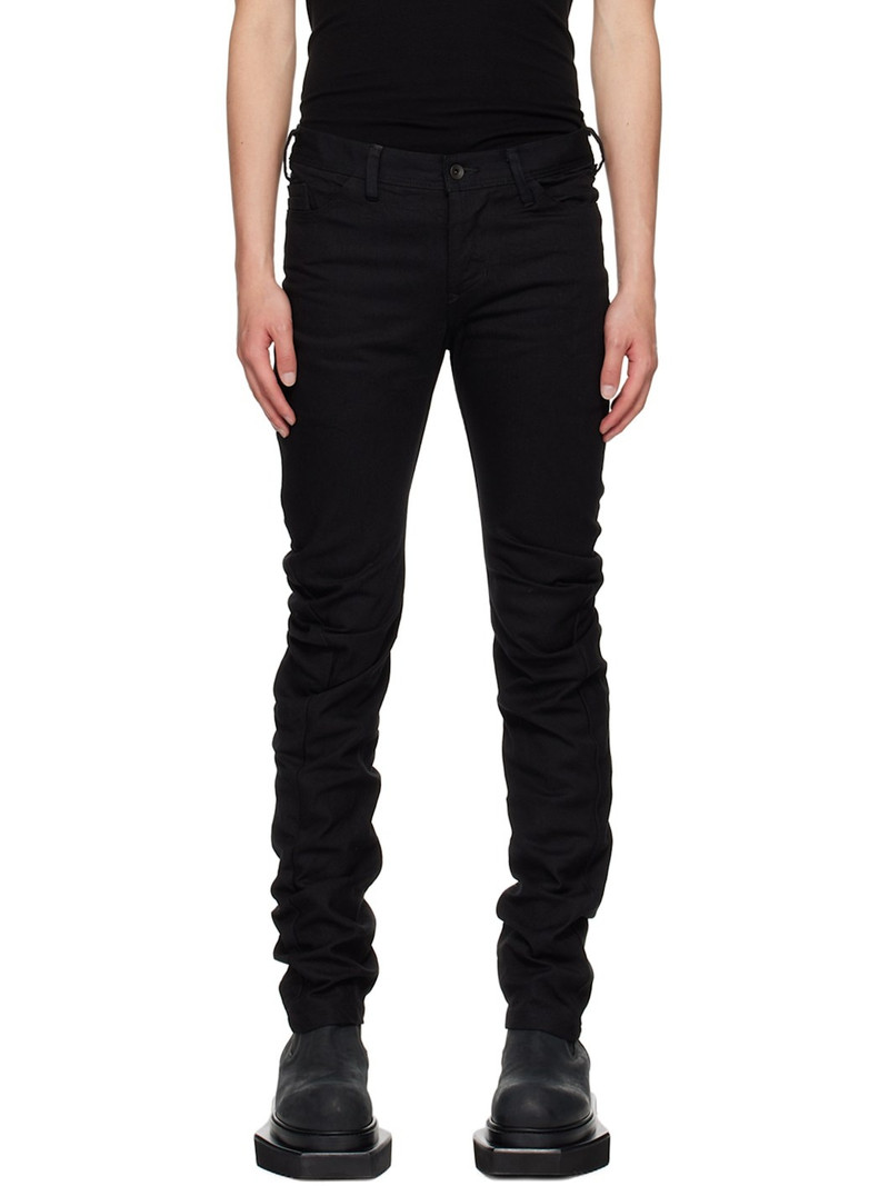Black Indirect Skinny Jeans 1