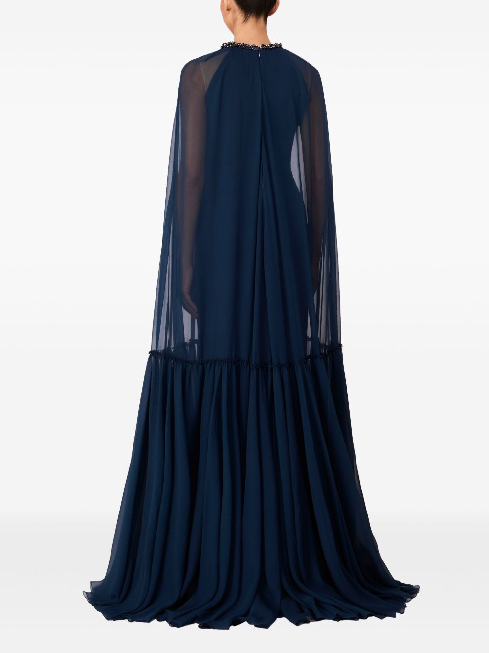 cape-design maxi dress - 3