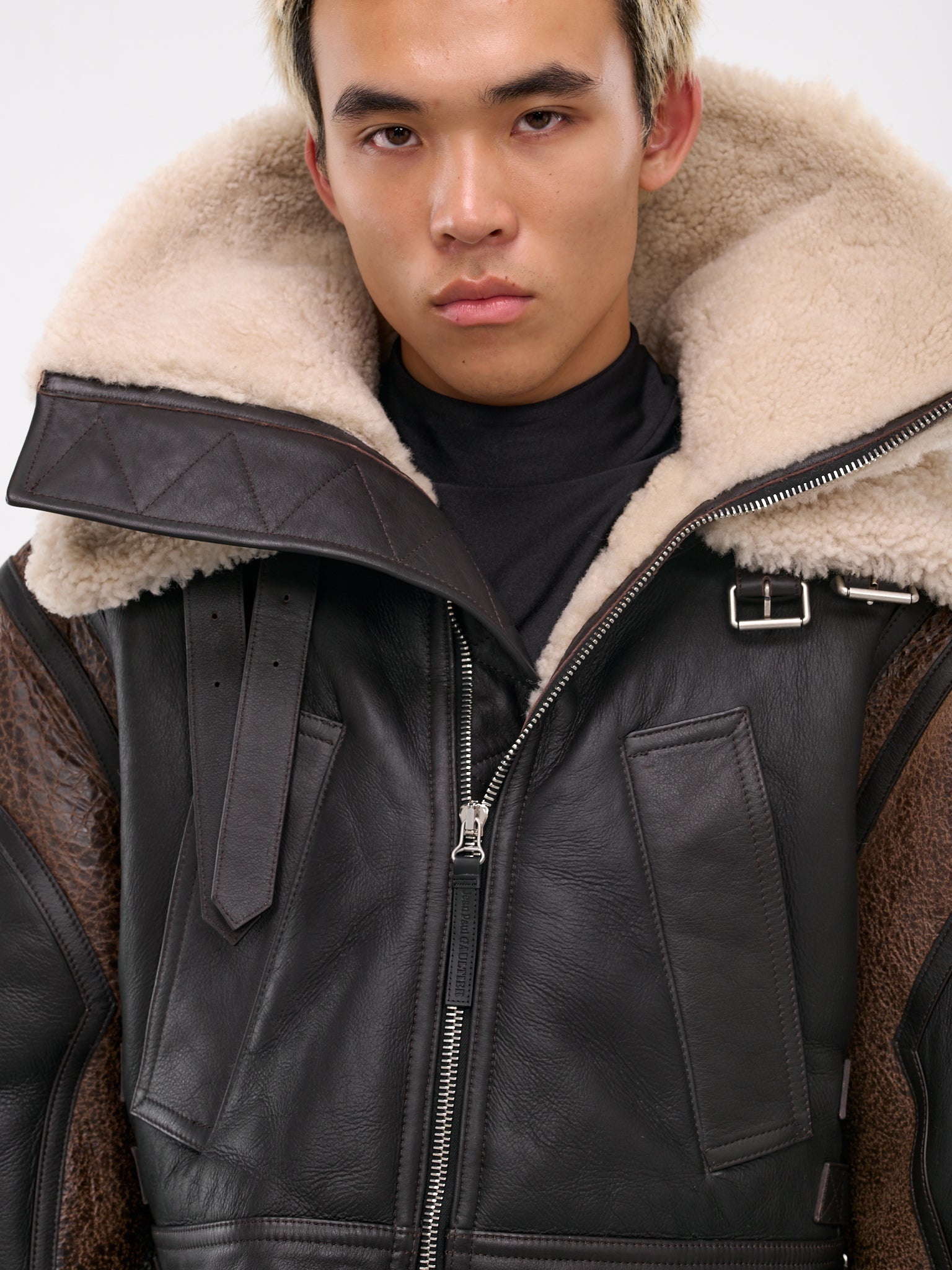 Leather & Shearling Jacket - 5