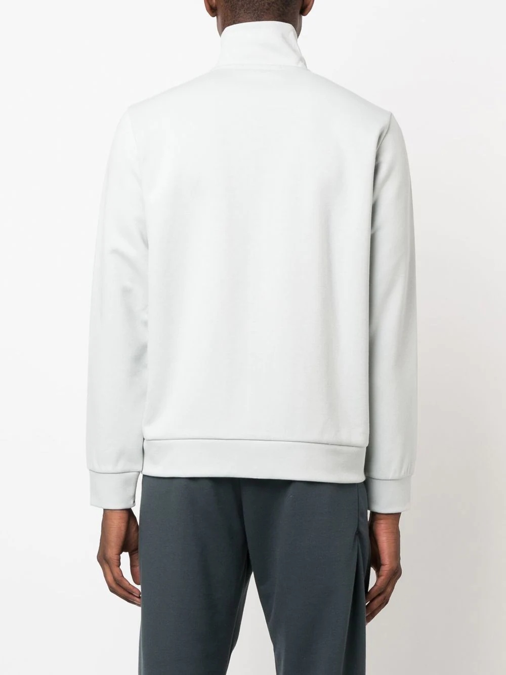 zip-up high-neck sweatshirt - 4