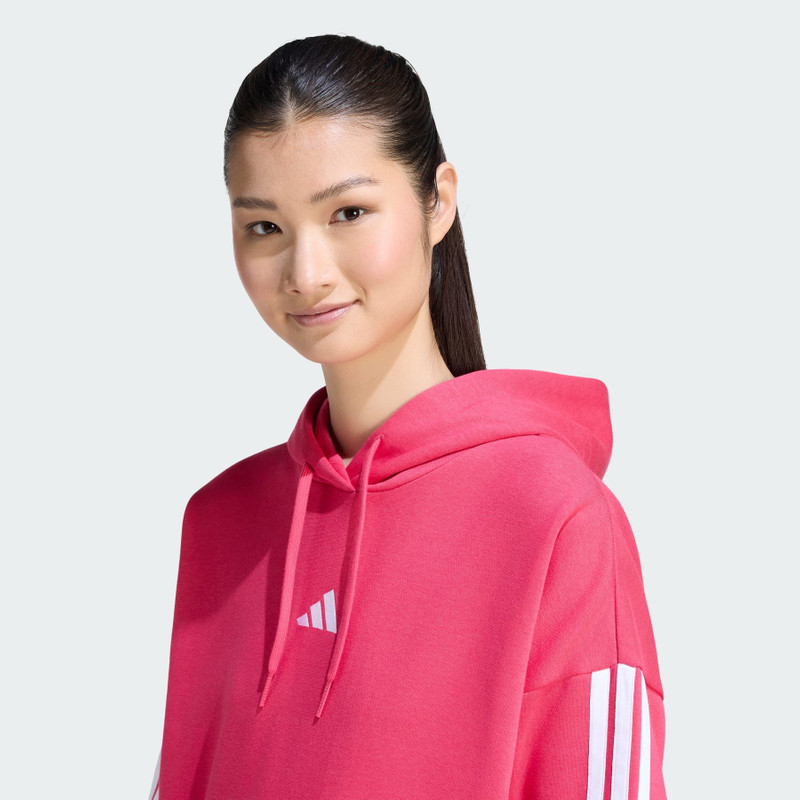 ESSENTIALS 3-Stripes FLEECE HOODIE 5