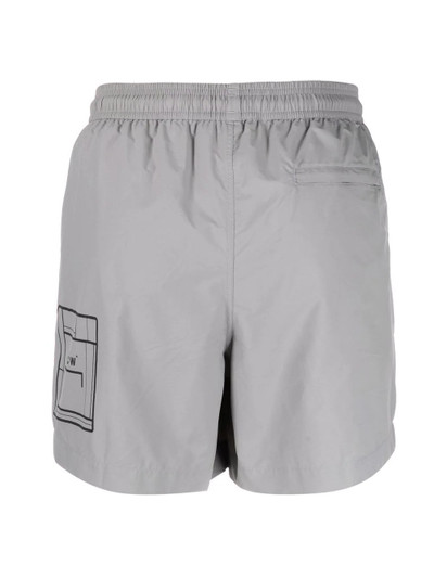 A-COLD-WALL* logo-print swim shorts outlook