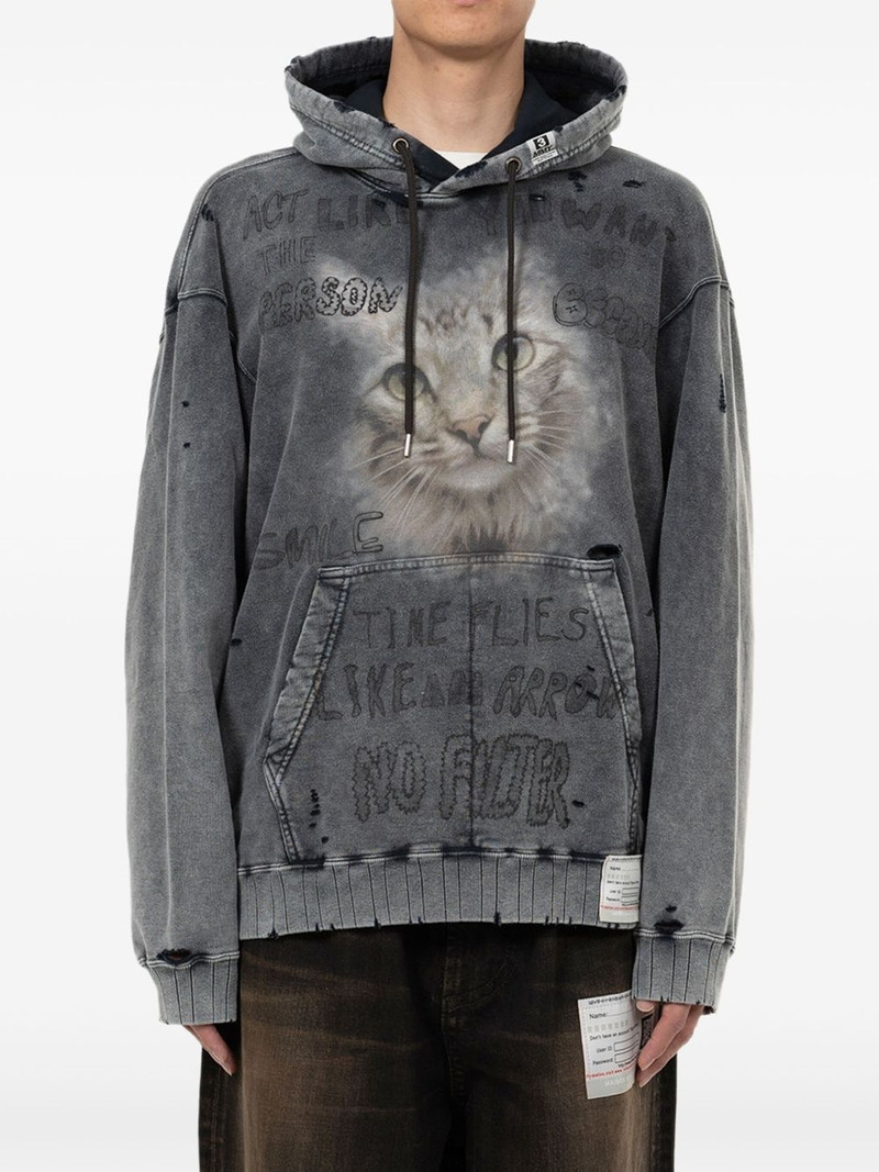 Maison MIHARAYASUHIRO bleached hoodie outlook
