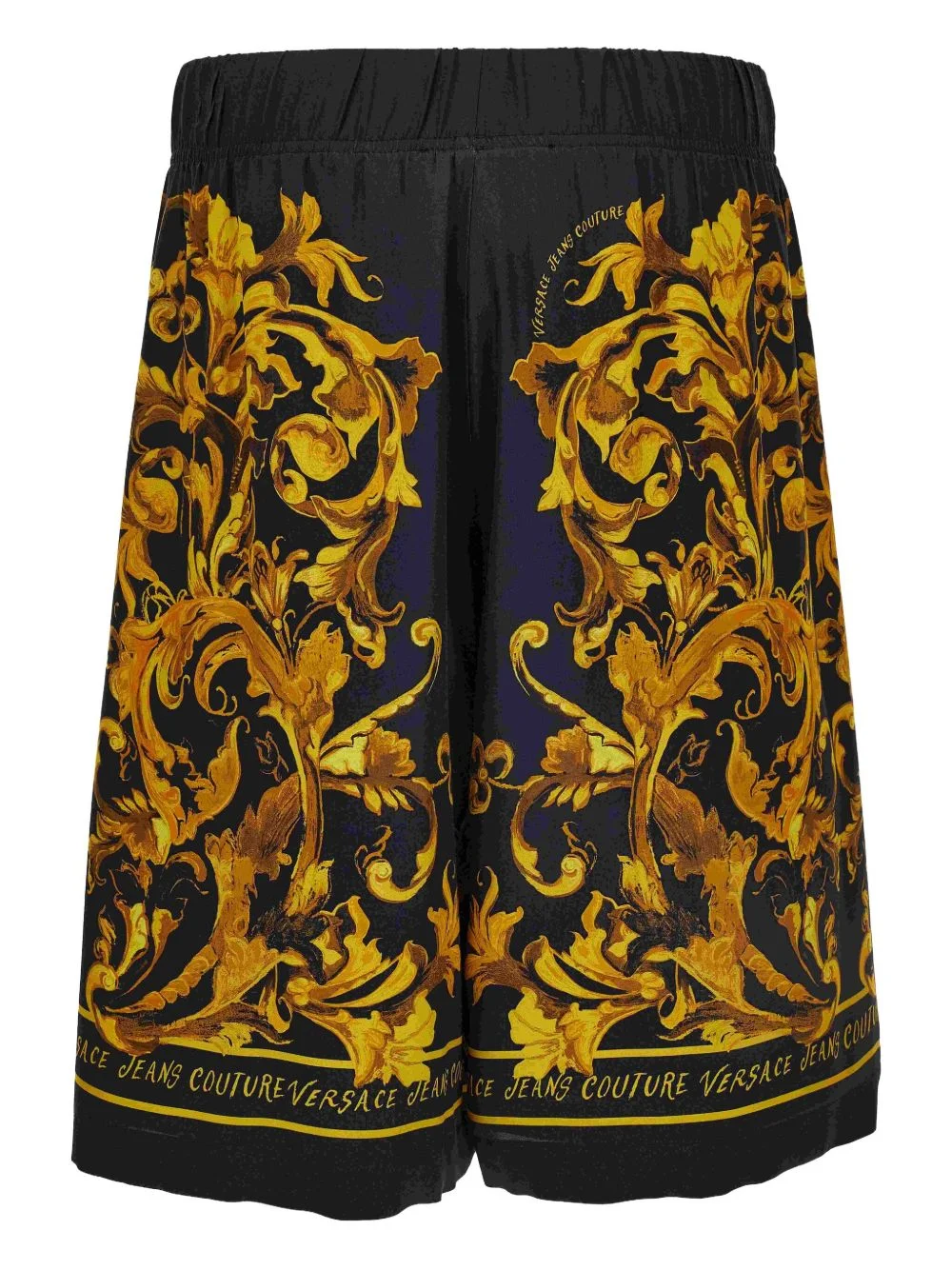 baroque-print shorts - 1