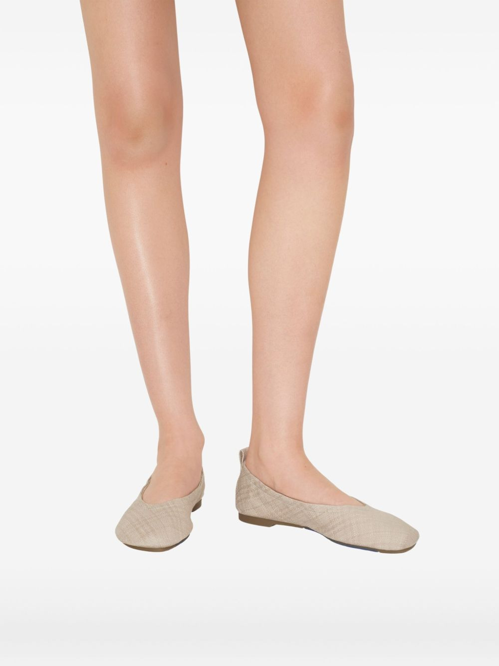 checked ballet flats - 6