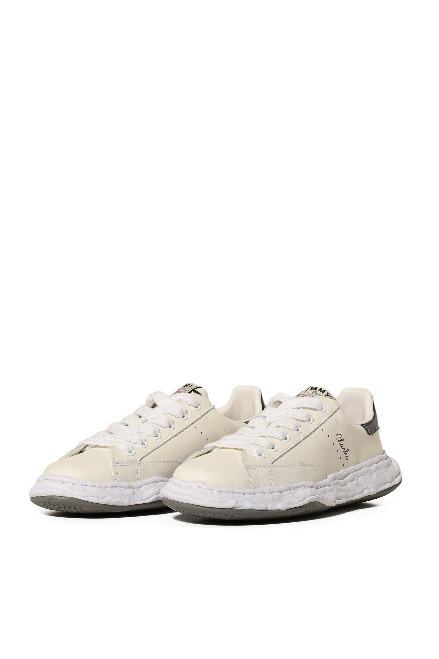 CHARLES LOW LEATHER / WHT - 6