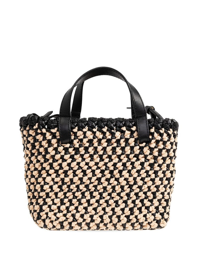 ULLA JOHNSON Lali woven tote bag outlook