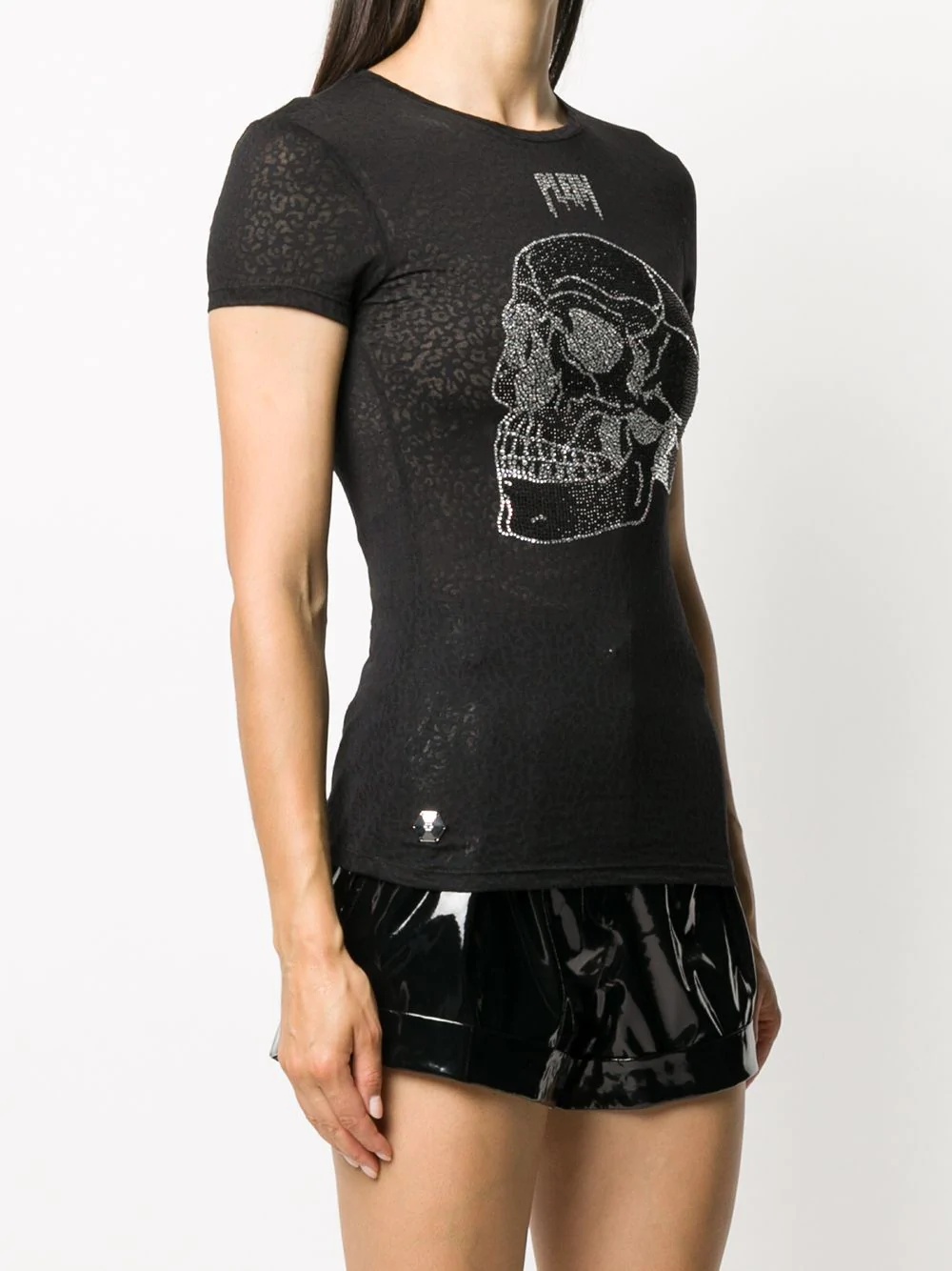 embellished skull T-shirt - 3