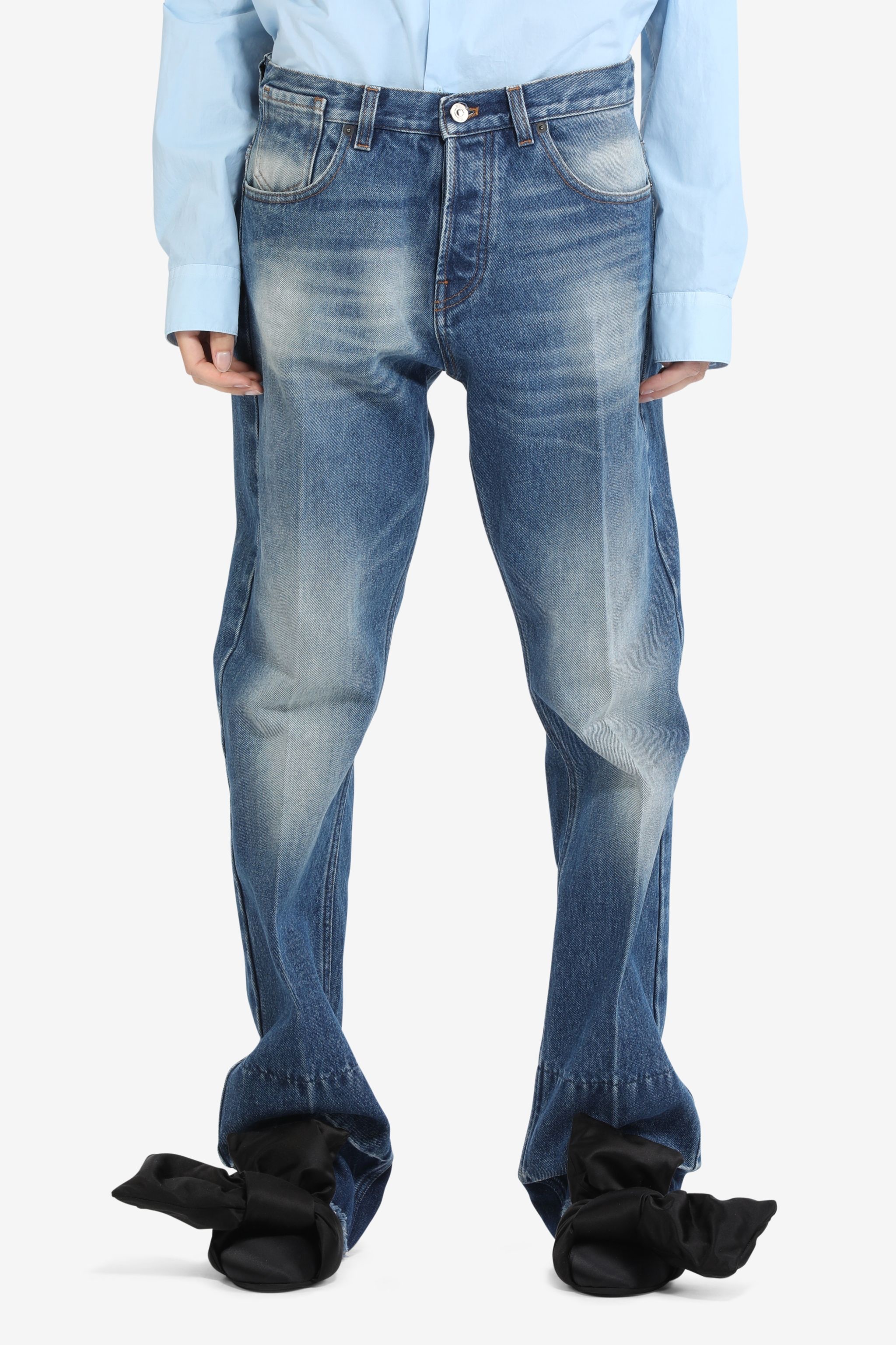 ELONGATED STRAIGHT-LEG JEANS - 1