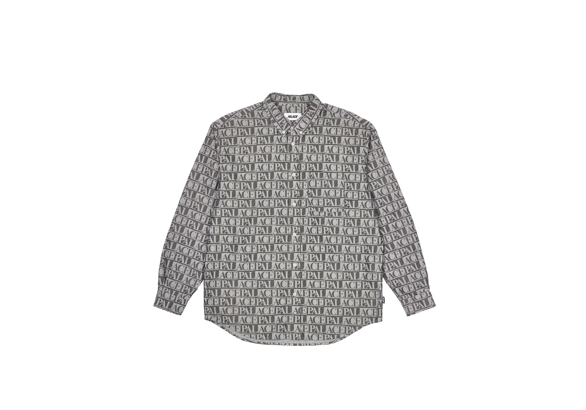 DOMINO PRINT OXFORD SHIRT BLACK - 1