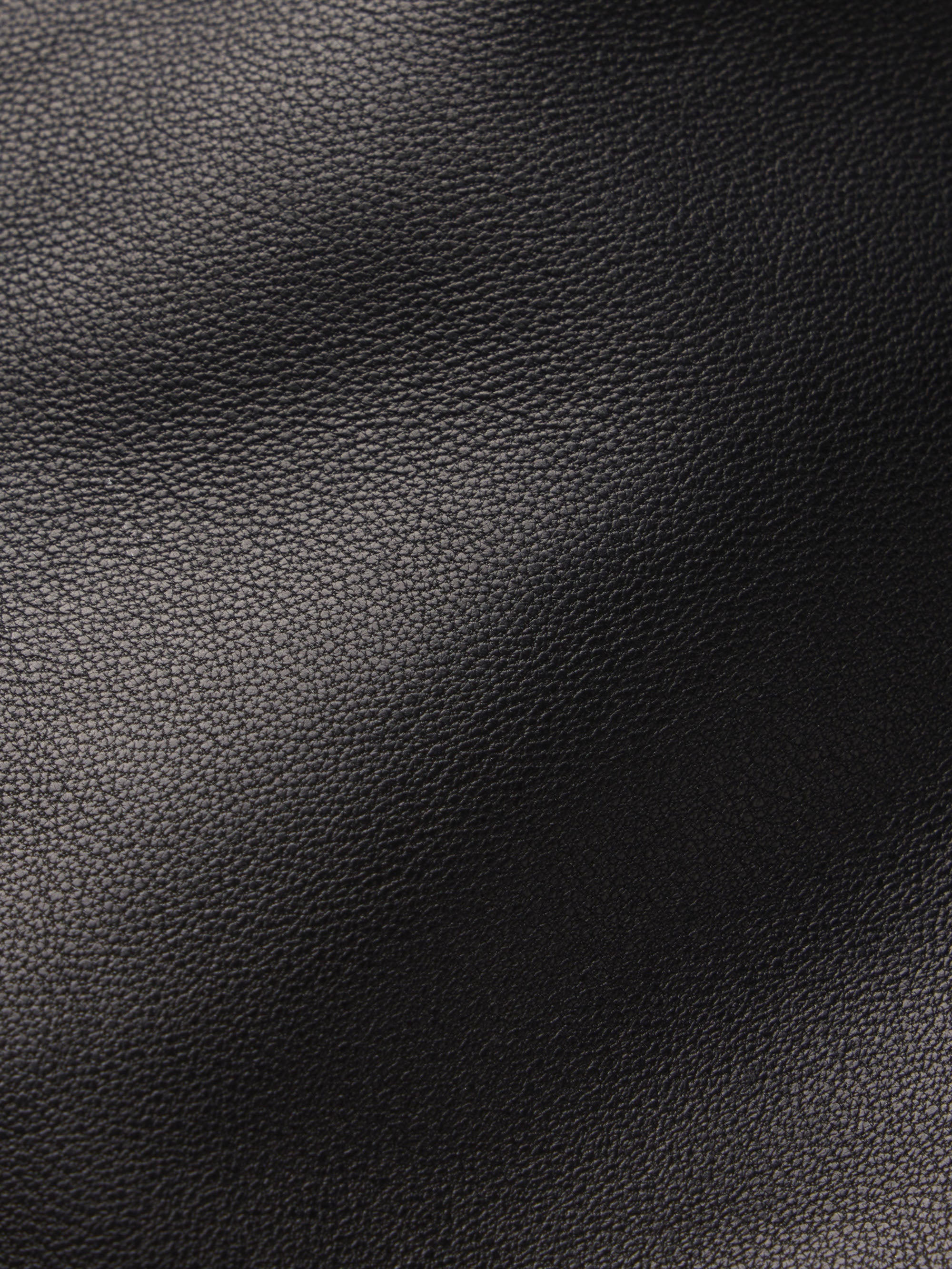 The Femme Leather Blazer in Black - 5