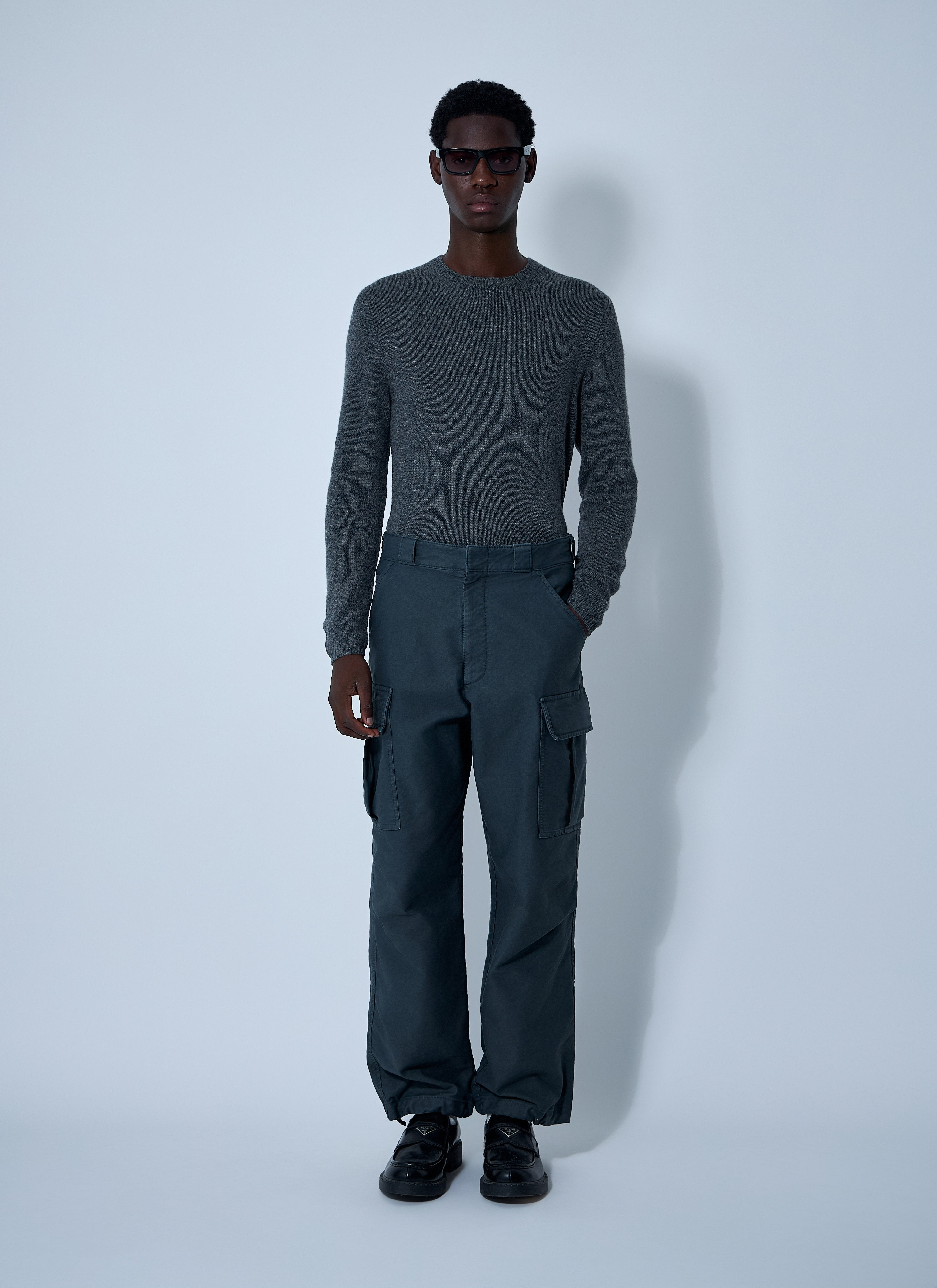 Prada Men Cotton Cargo Pants - 2