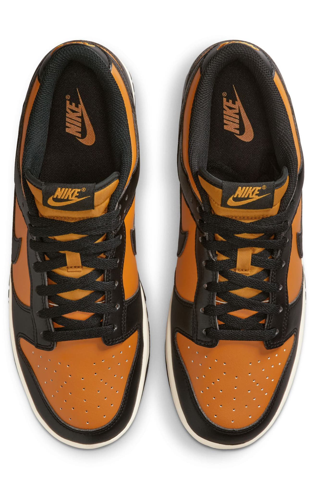 Nike Dunk Low Retro Basketball Sneaker in Desert Ochre/Black at Nordstrom - 3
