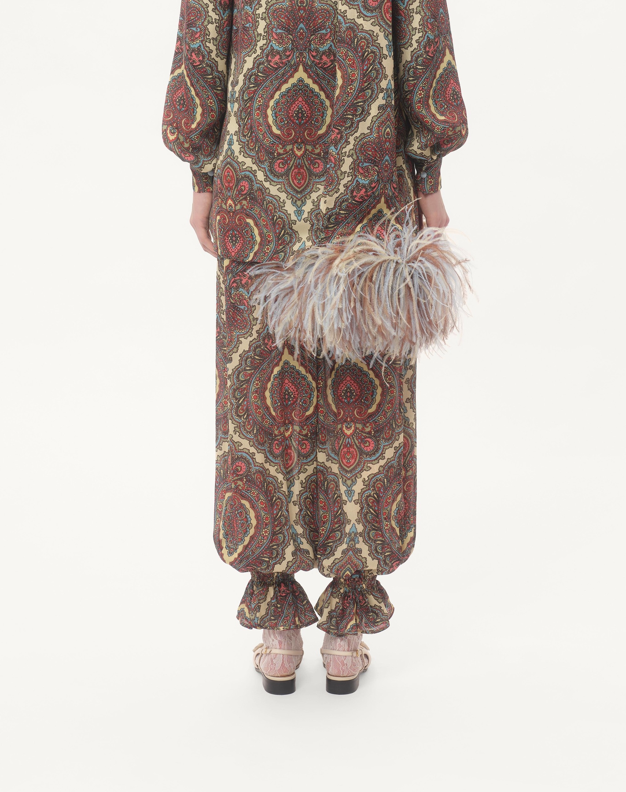 VOYAGE IMAGINAIRE CASHMERE PRINT GEORGETTE PANTS - 6