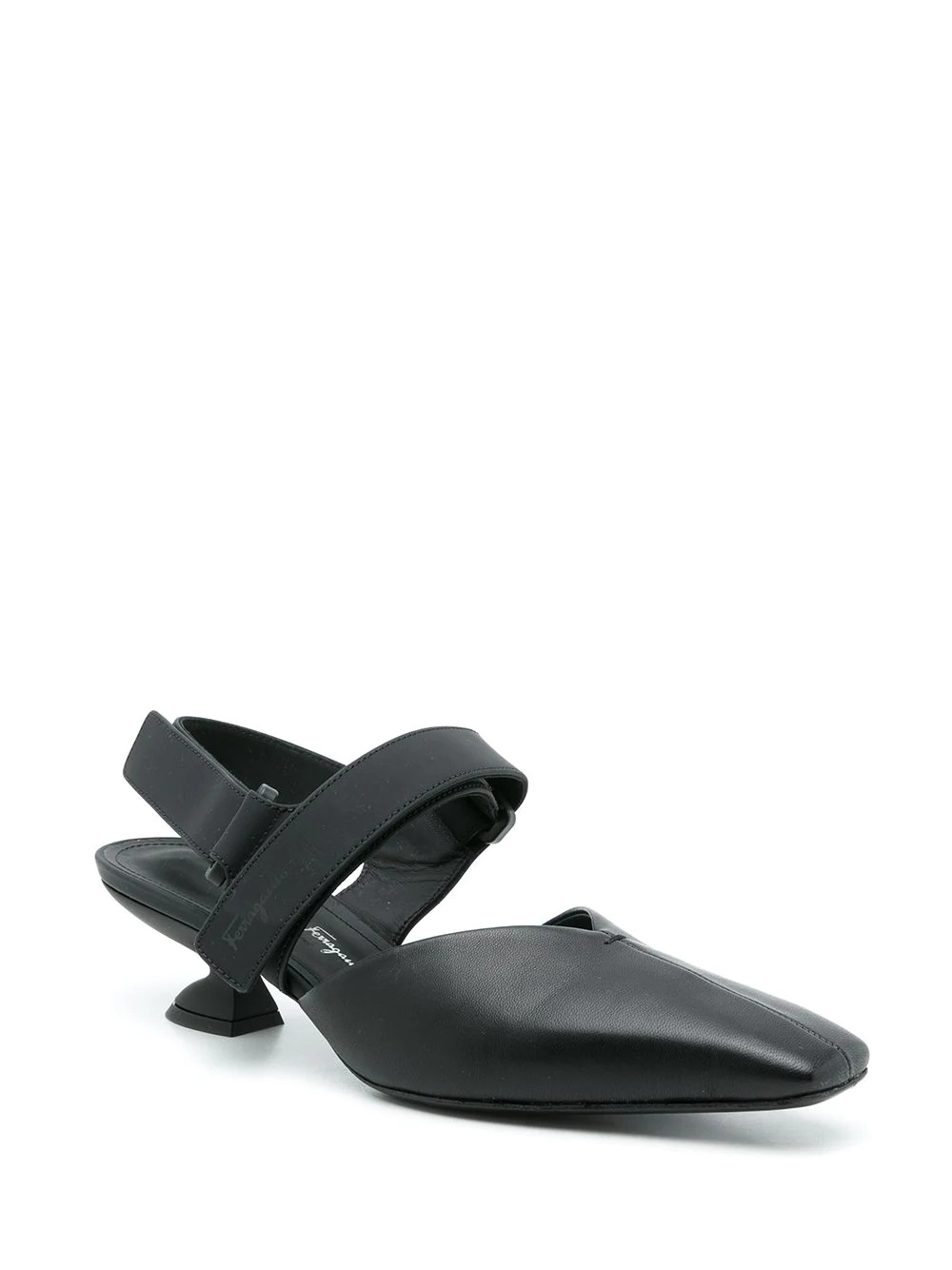 slingback leather pumps - 2