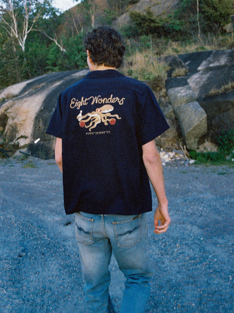 Nudie Jeans Arthur Bowling Shirt 8 Wonders outlook