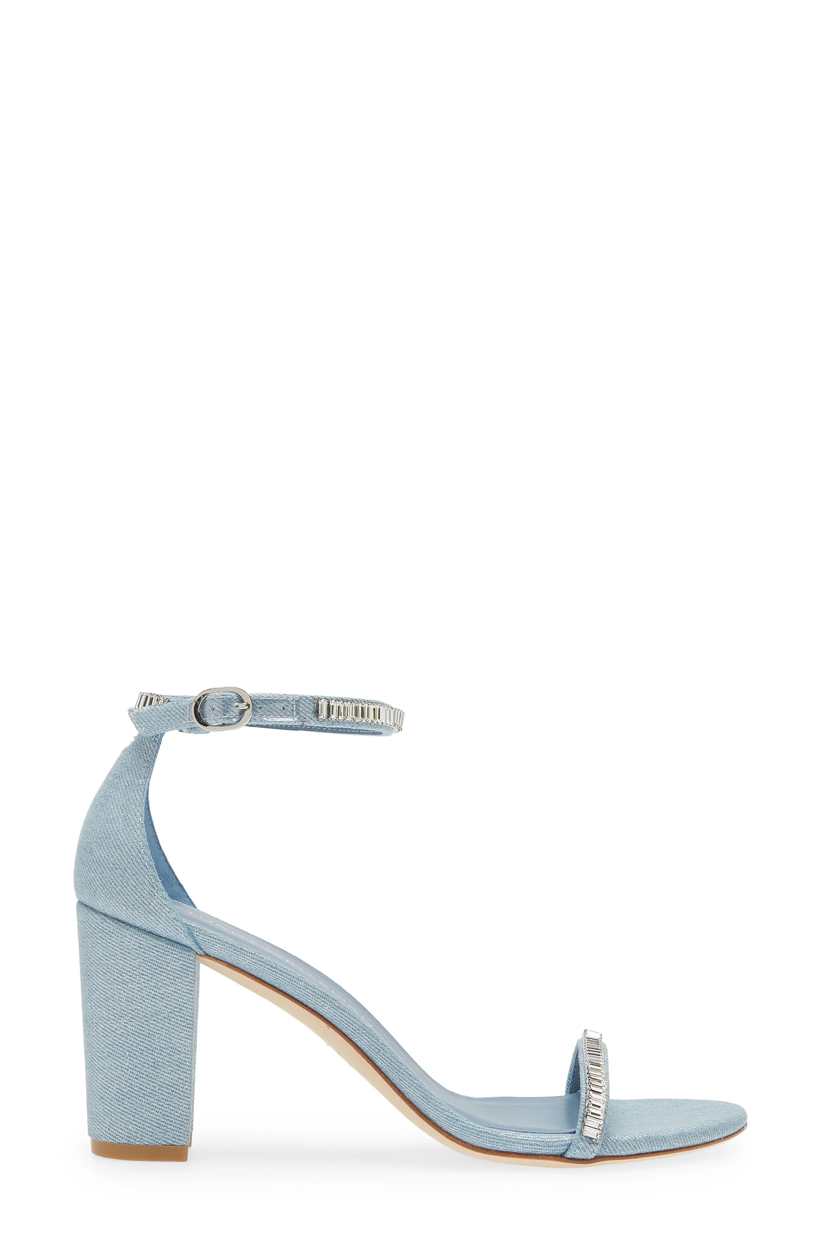 Nearlynude Stefanie Sandal in Silver/Clear - 3