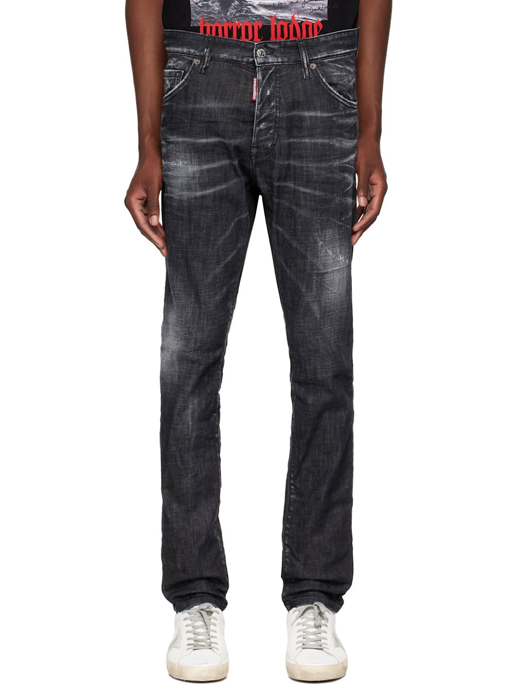 Black Easy Wash Cool Guy Jeans - 1