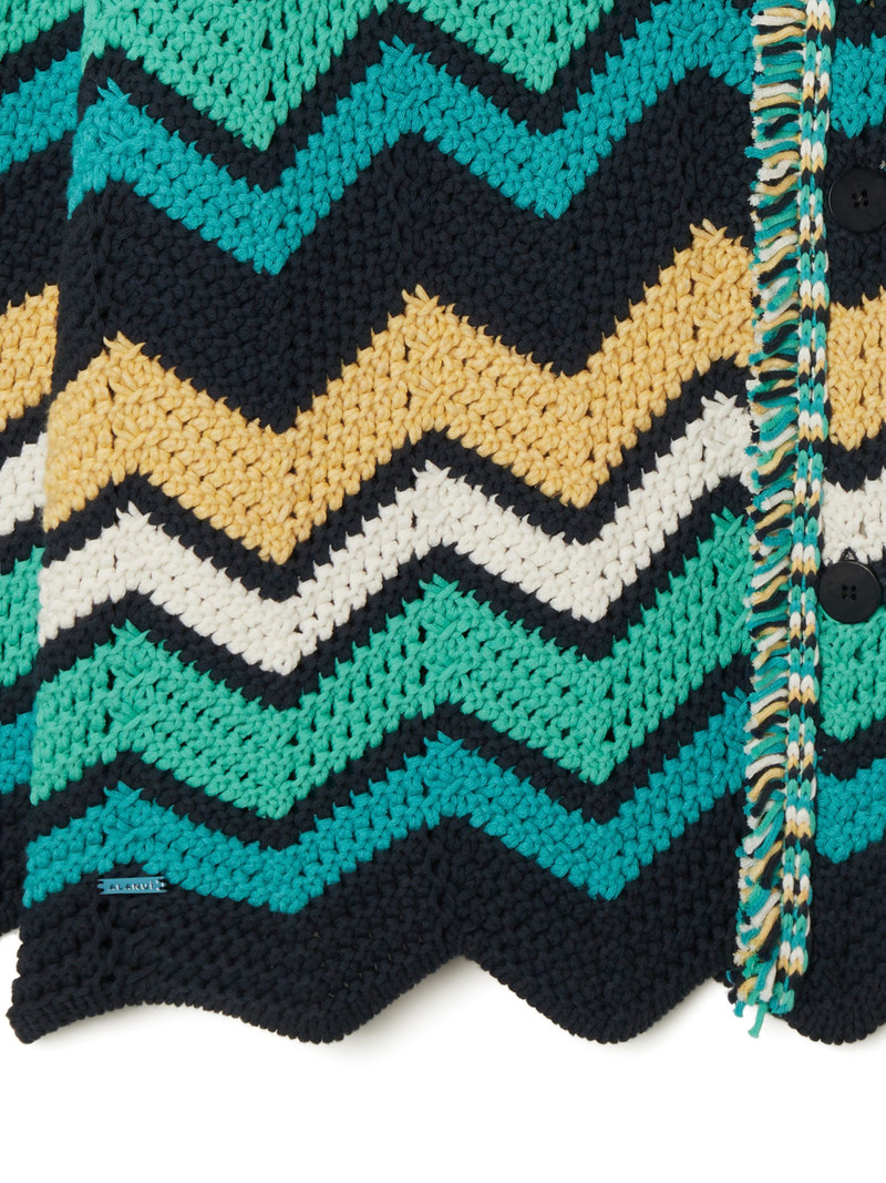 Kaleidoscopic Chevron Cardigan 9