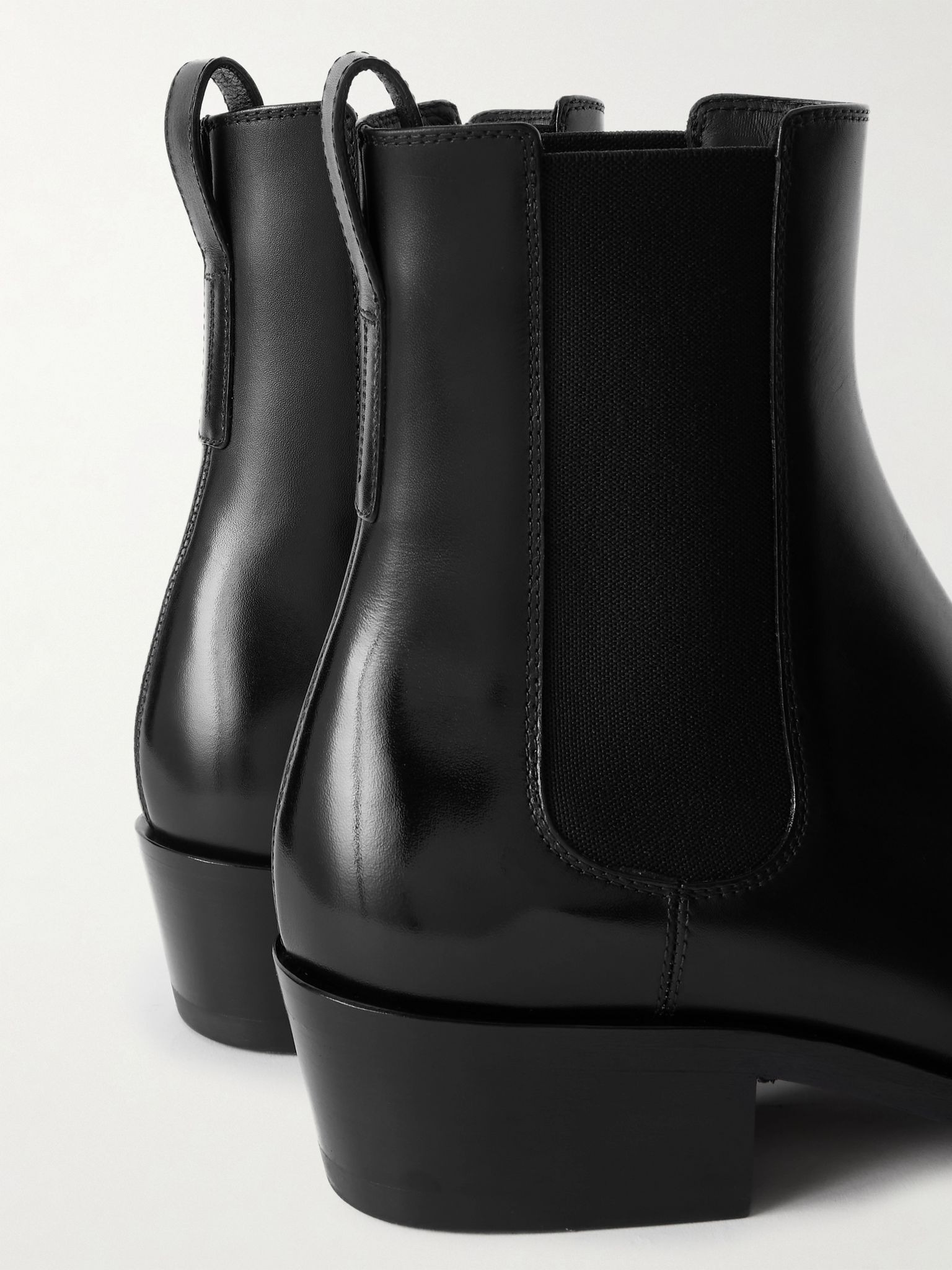 Leather Chelsea Boots Black - 5
