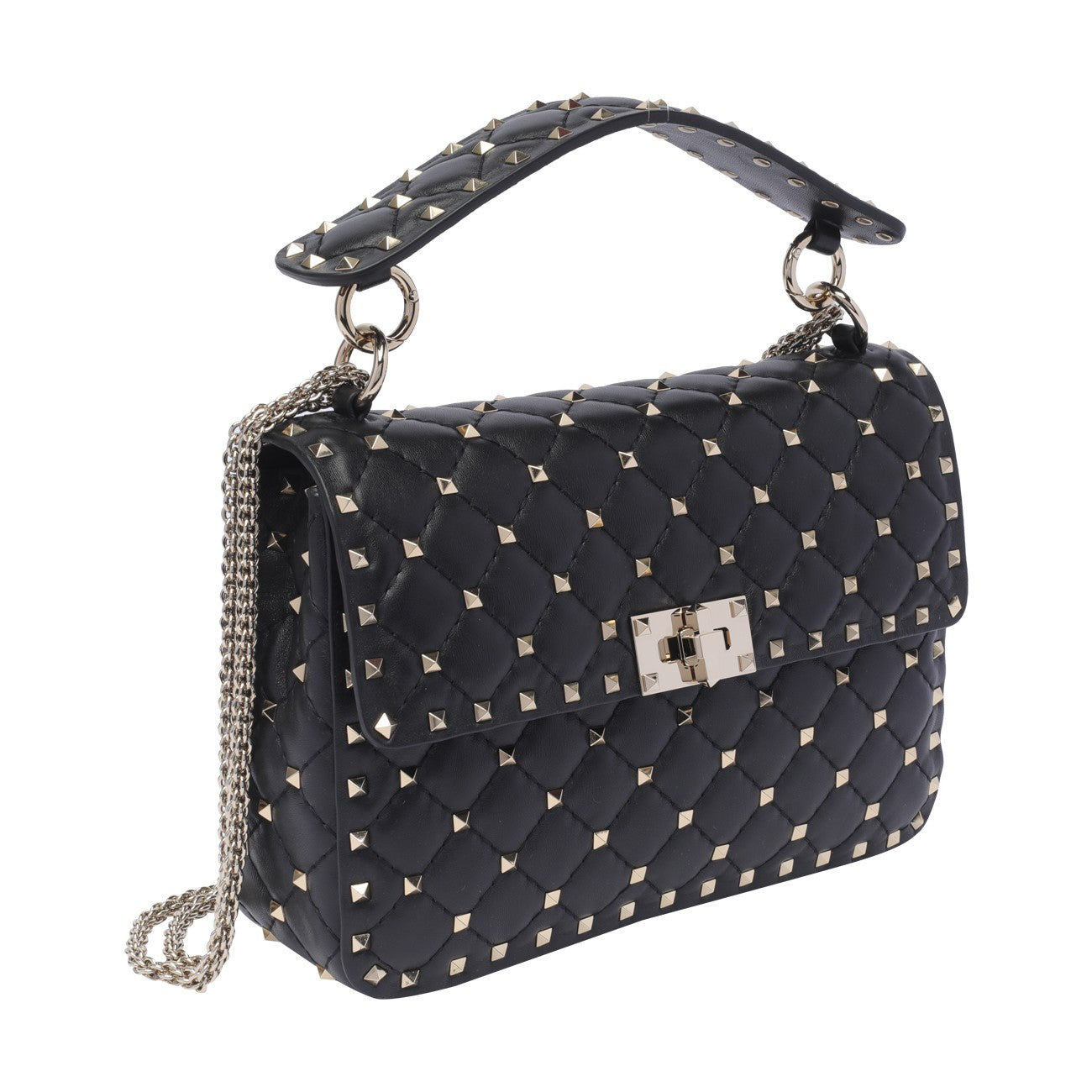 Valentino Garavani Women Medium Rockstud Spike Shoulder Bag - 2