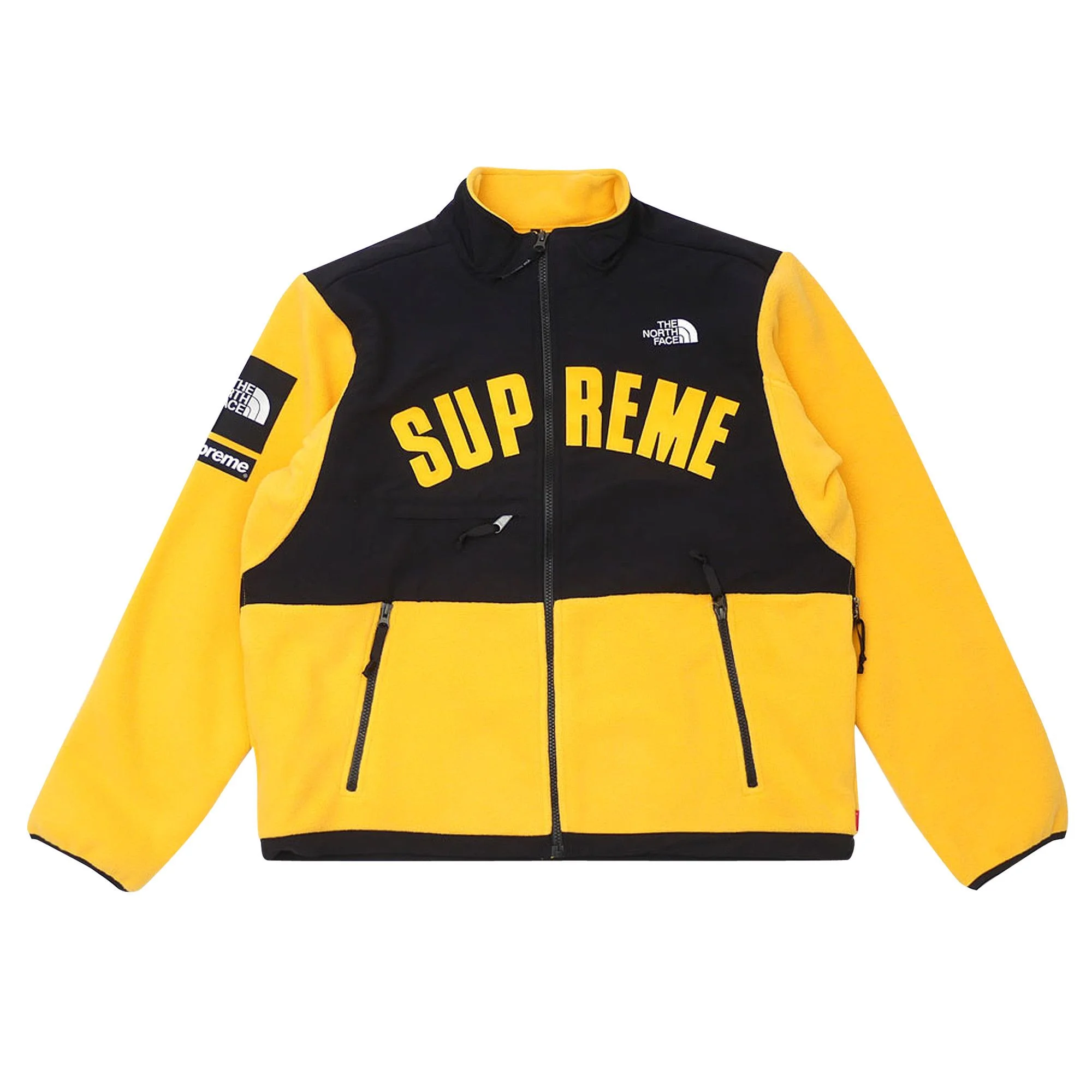 Supreme x The North Face Arc Logo Denali Fleece Jacket 'Yellow' - 1