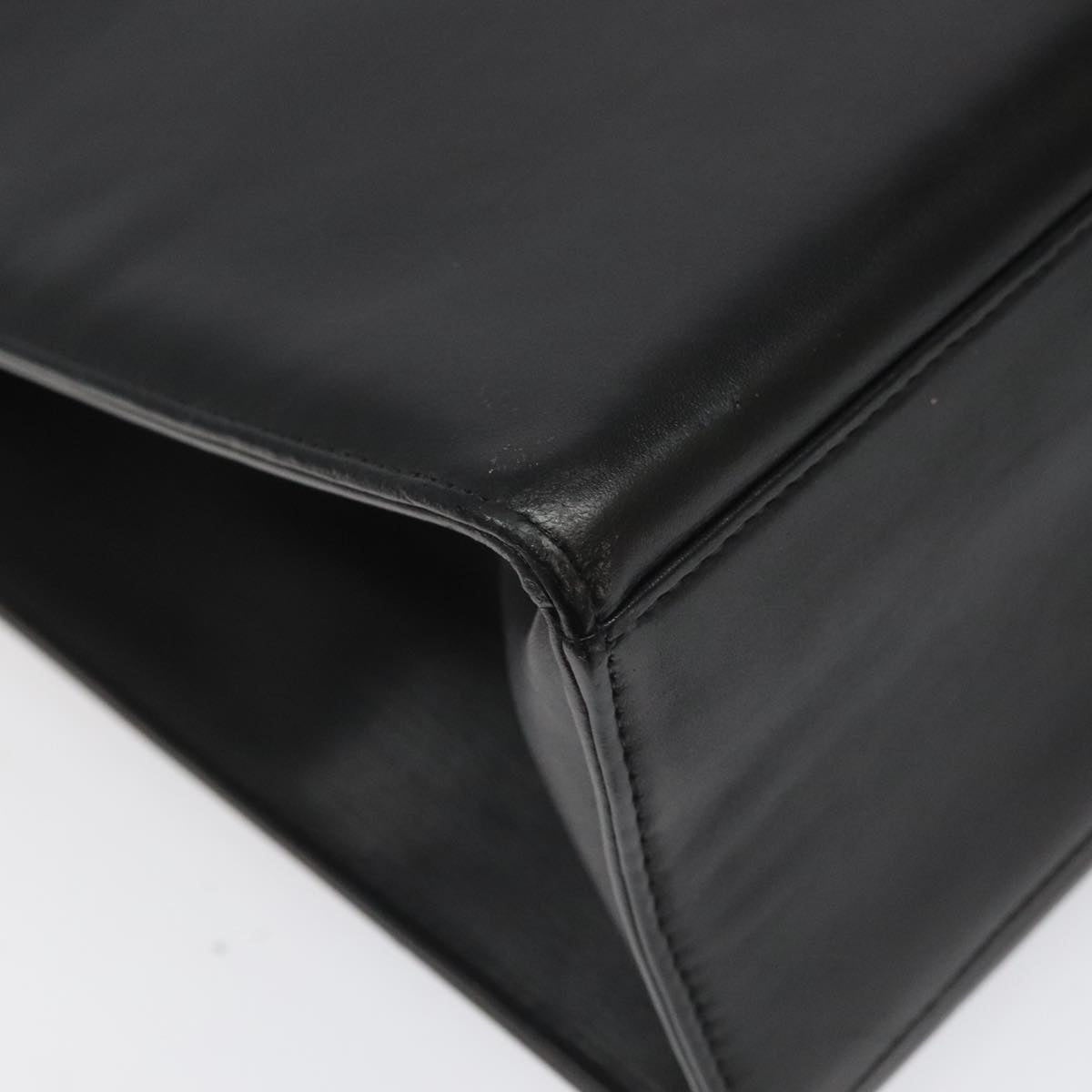 CHANEL Hand Bag Leather Black CC - 13