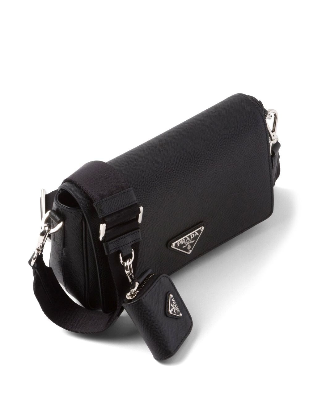 Saffiano leather shoulder bag - 3