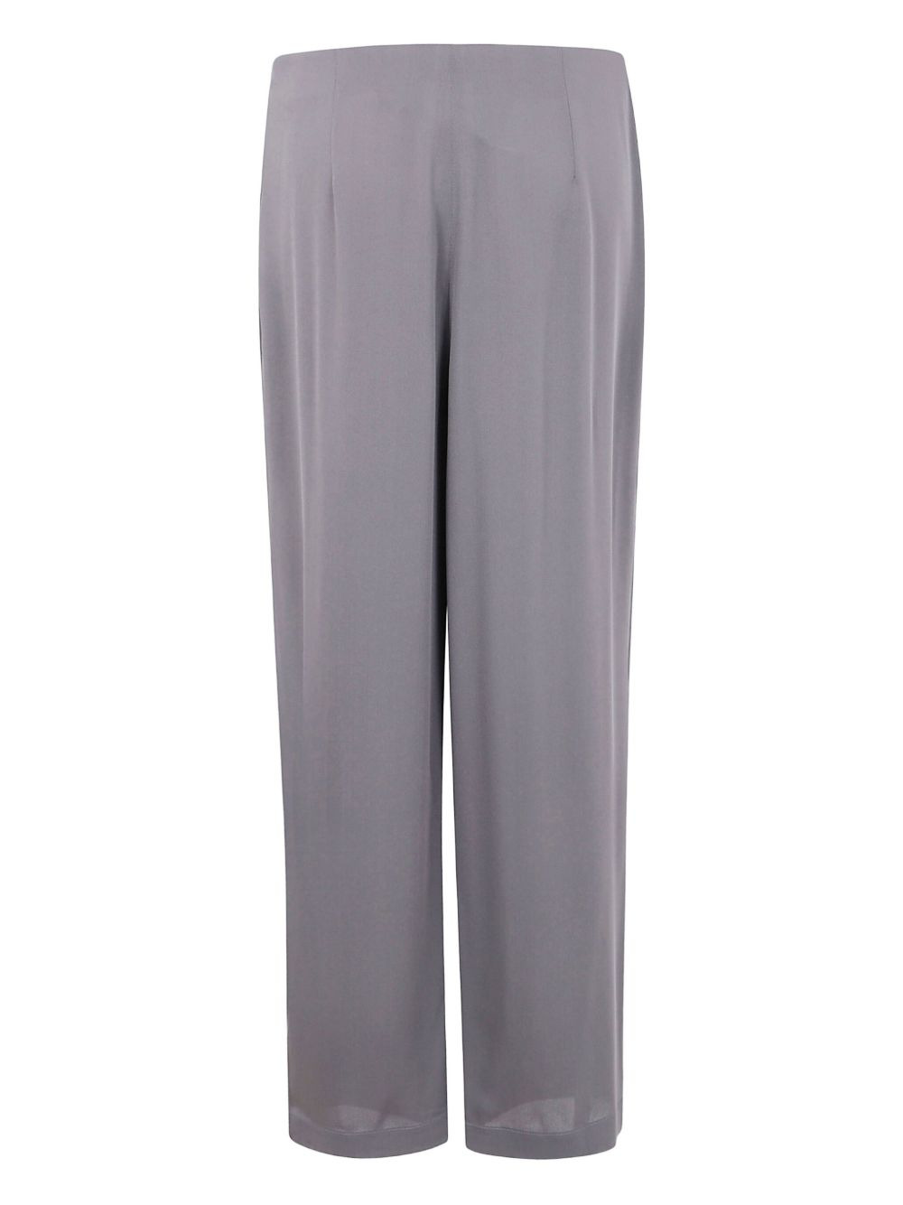 pleated silk trousers - 2