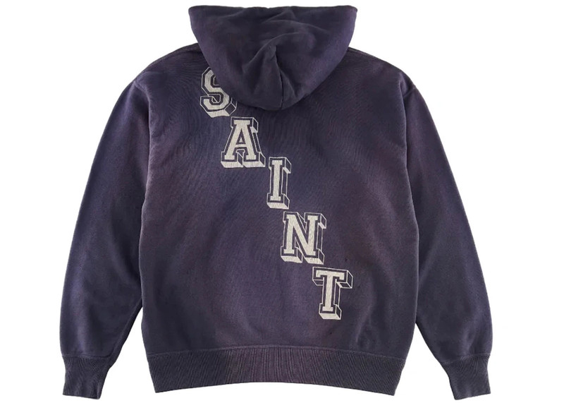 SAINT M×××××× Saint Mxxxxxx Angel Hoodie Vintage Navy outlook