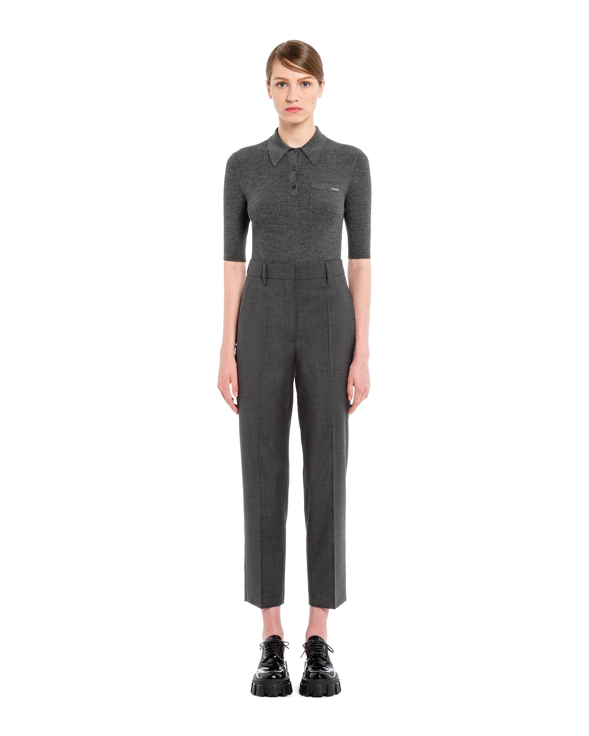 Printed light wool trousers - 2