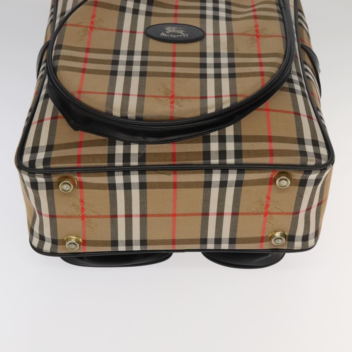 Burberry Nova Check Hand Bag Canvas Beige - 5