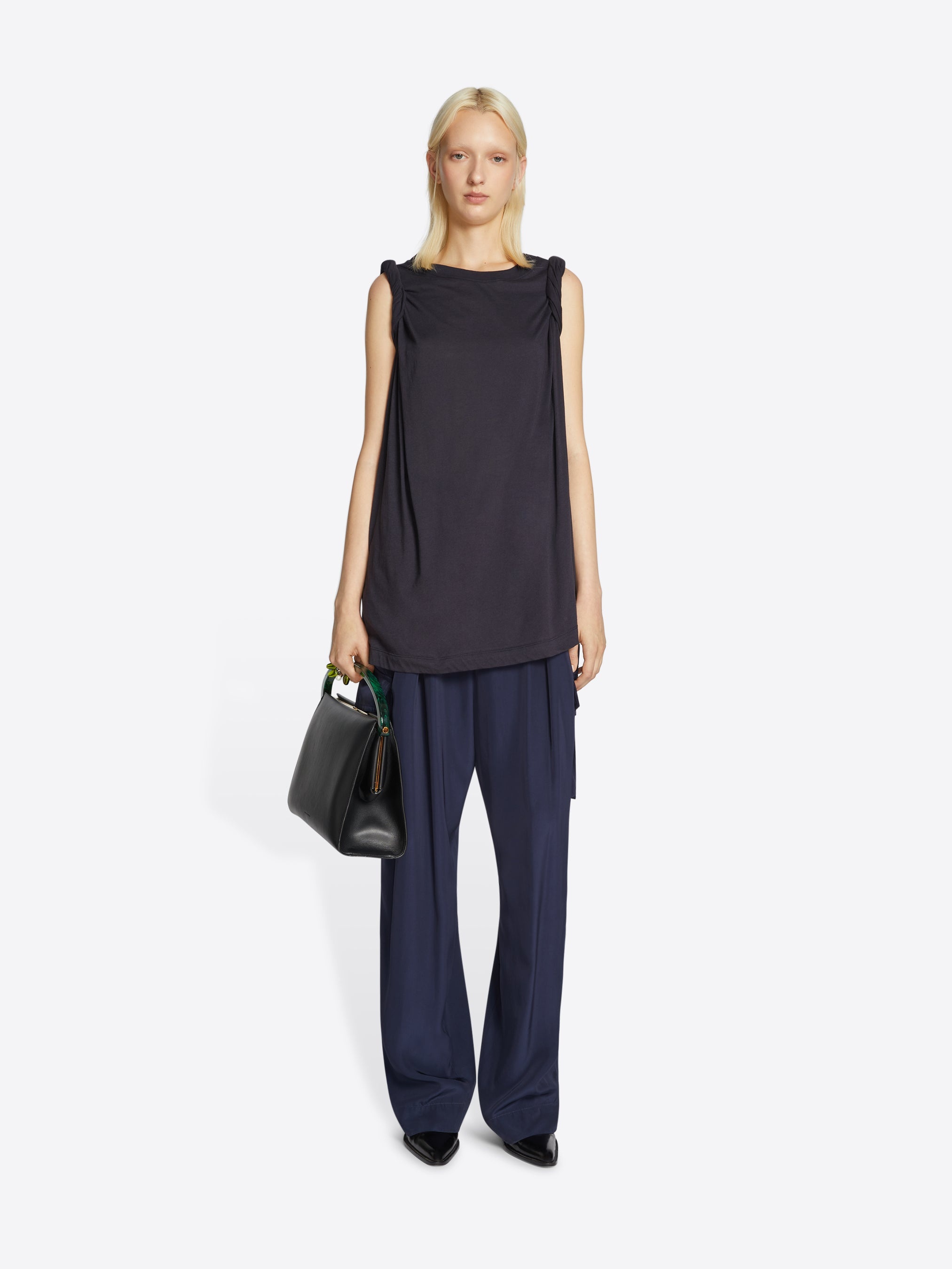 VISCOSE CARGO PANTS - 2