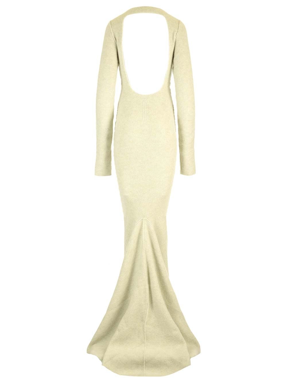 Ribbed Knit Mermaid Dress Dresses Green - 2
