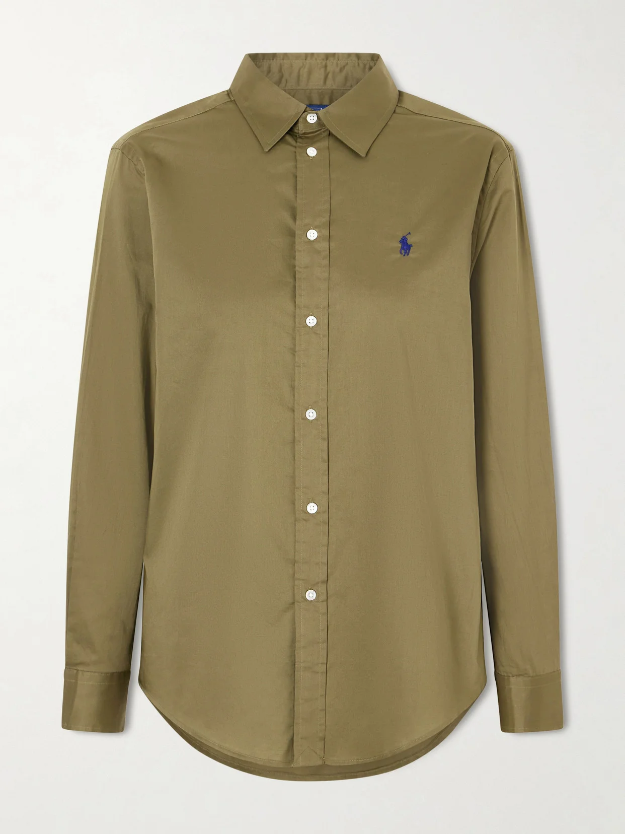 Embroidered Cotton Oxford Shirt - 1