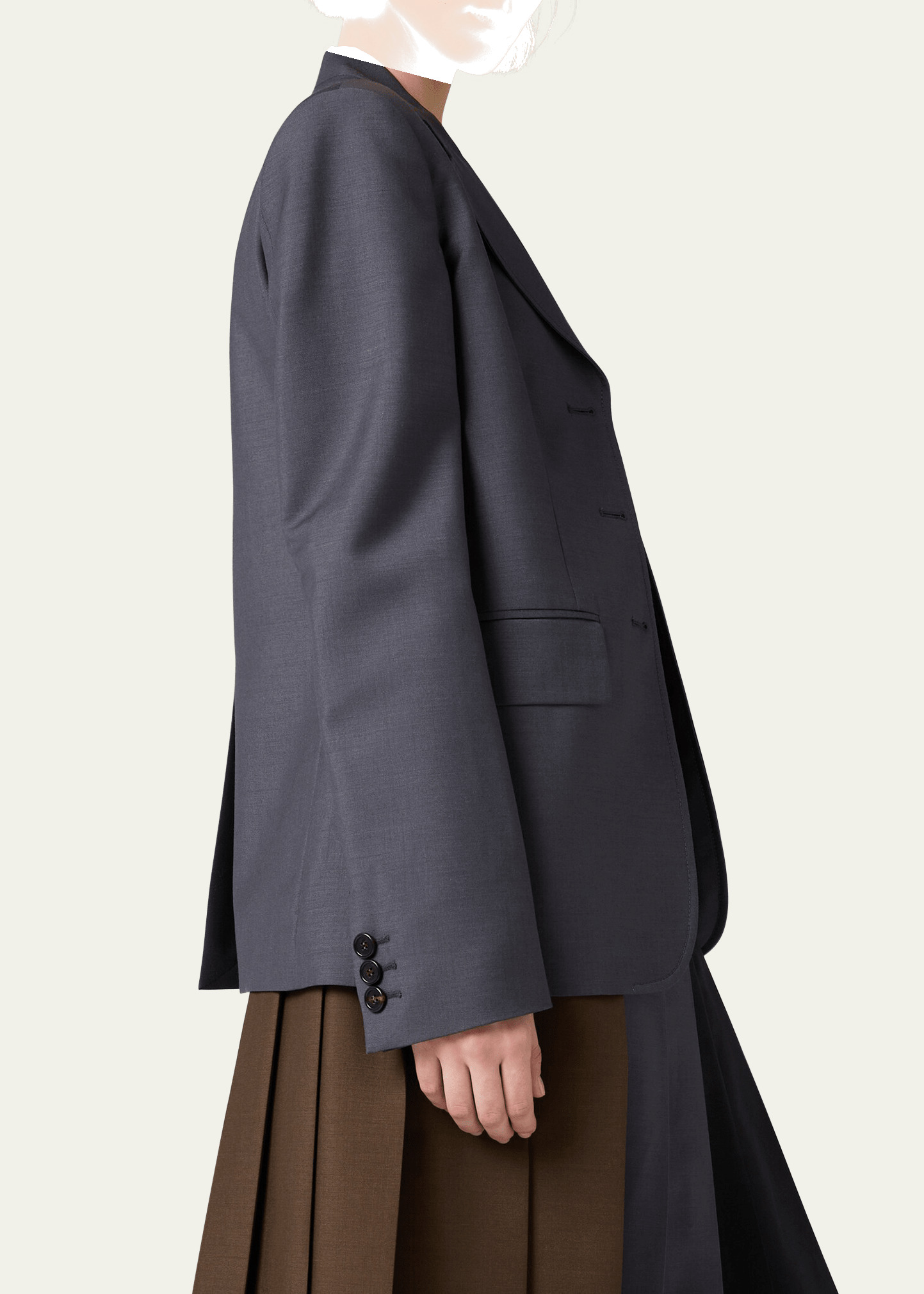 Long Sleeve Blazer Jacket - 4