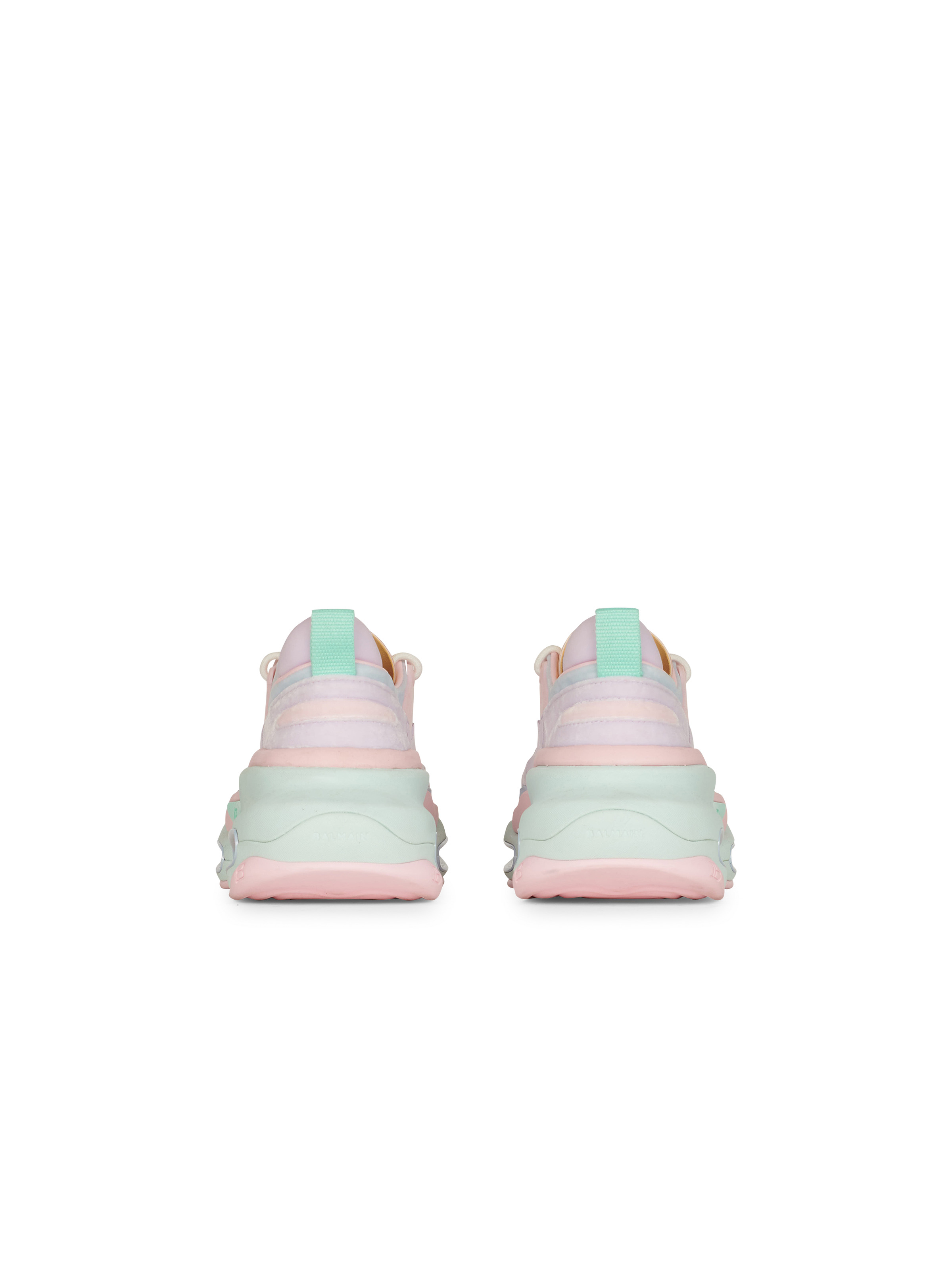Multicolored velvet B-Bold low-top sneakers - 5