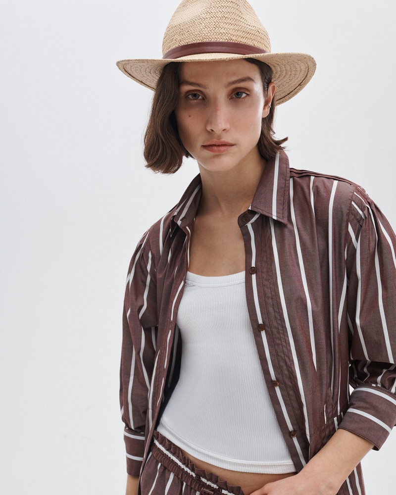 rag & bone Packable Straw Fedora outlook