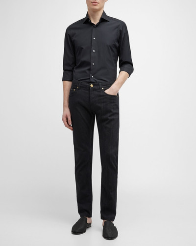 Etro Men's Tonal Jacquard Denim Jeans outlook