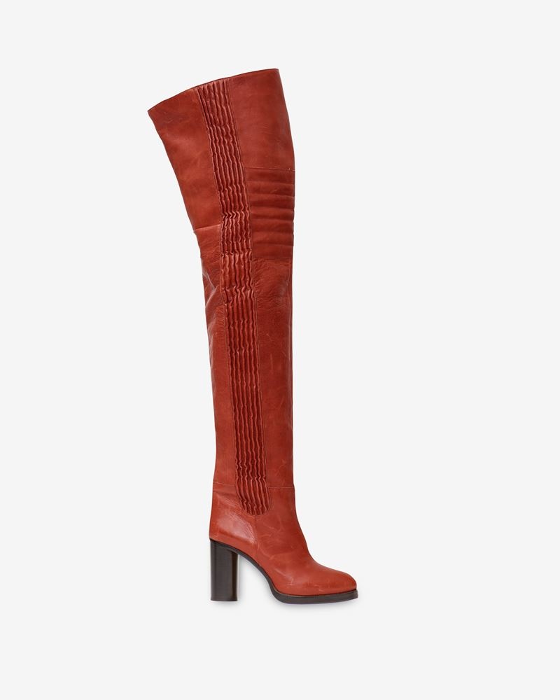 LAELLE LEATHER OVER-THE-KNEE BOOTS - 1