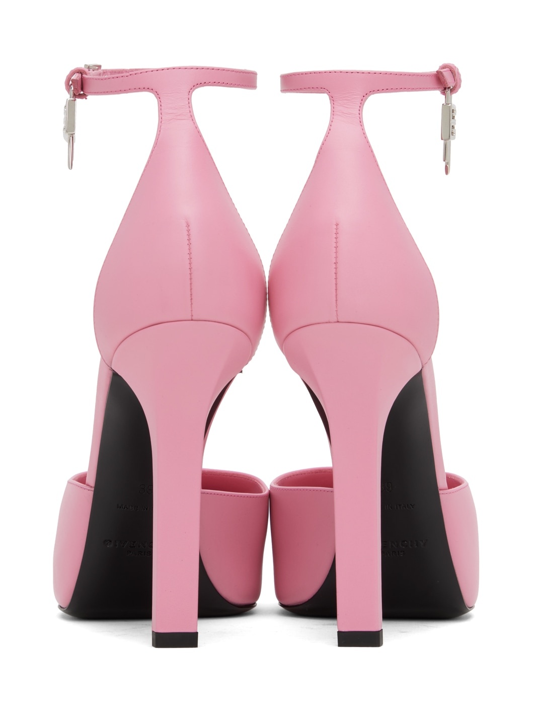 Pink G-Lock Platform Heels - 2