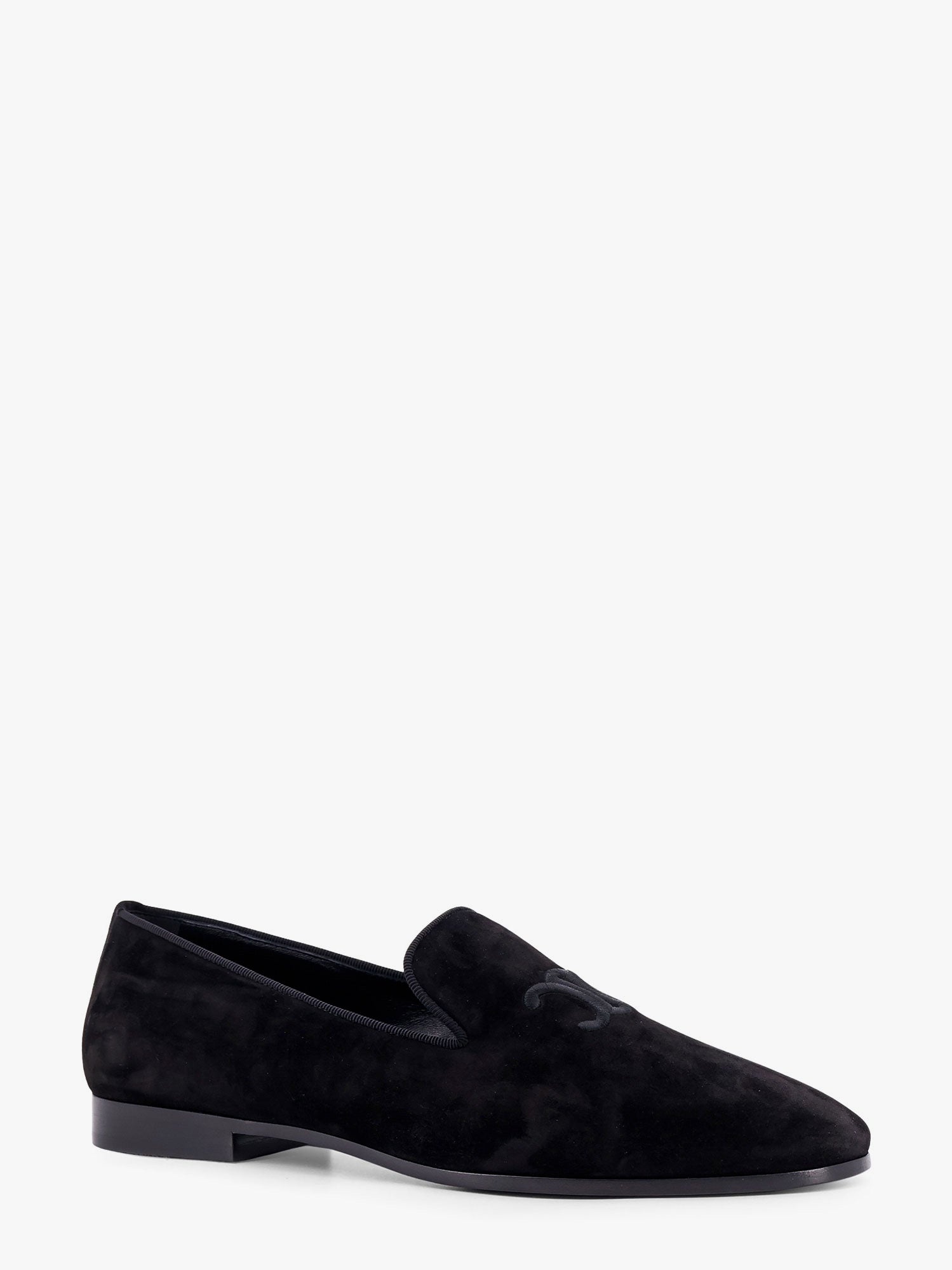Celine Velvet Loafer With Embroidered Triomphe Logo - 2
