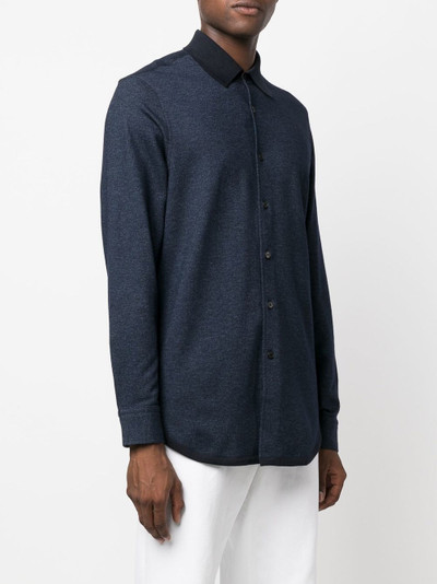 Brioni jersey button-down shirt outlook