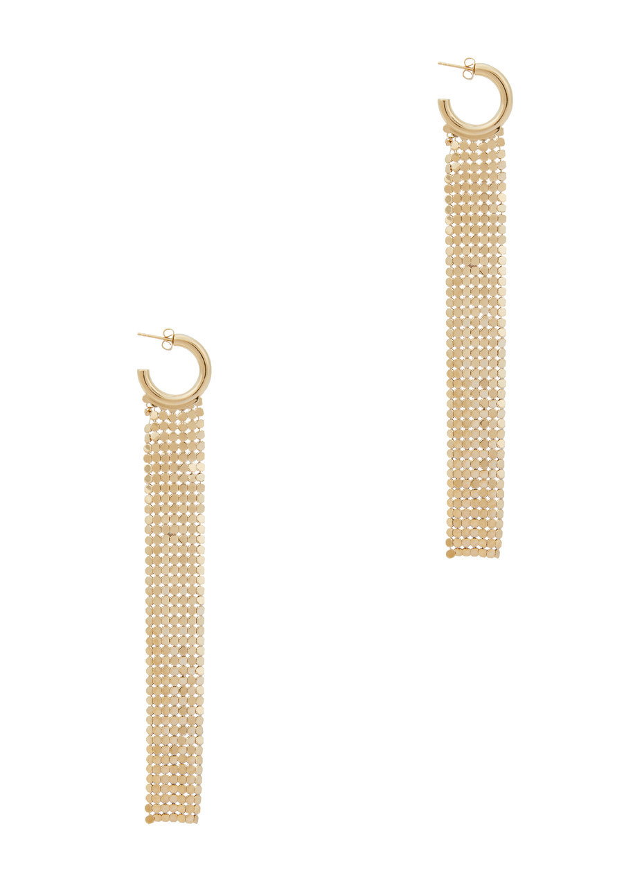 Paco Rabanne Pixel Chainmail Hoop Earrings - 1