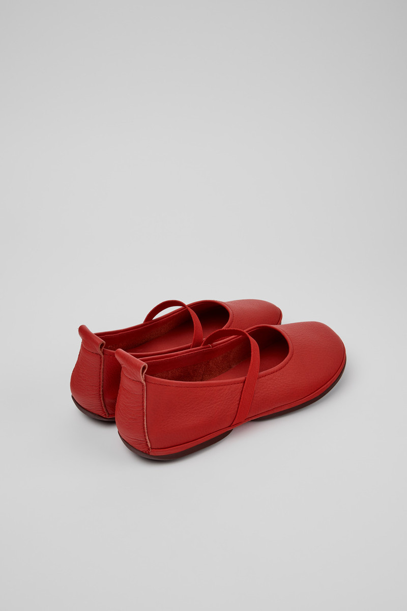CAMPERLAB Red Leather Ballerinas for Women. outlook