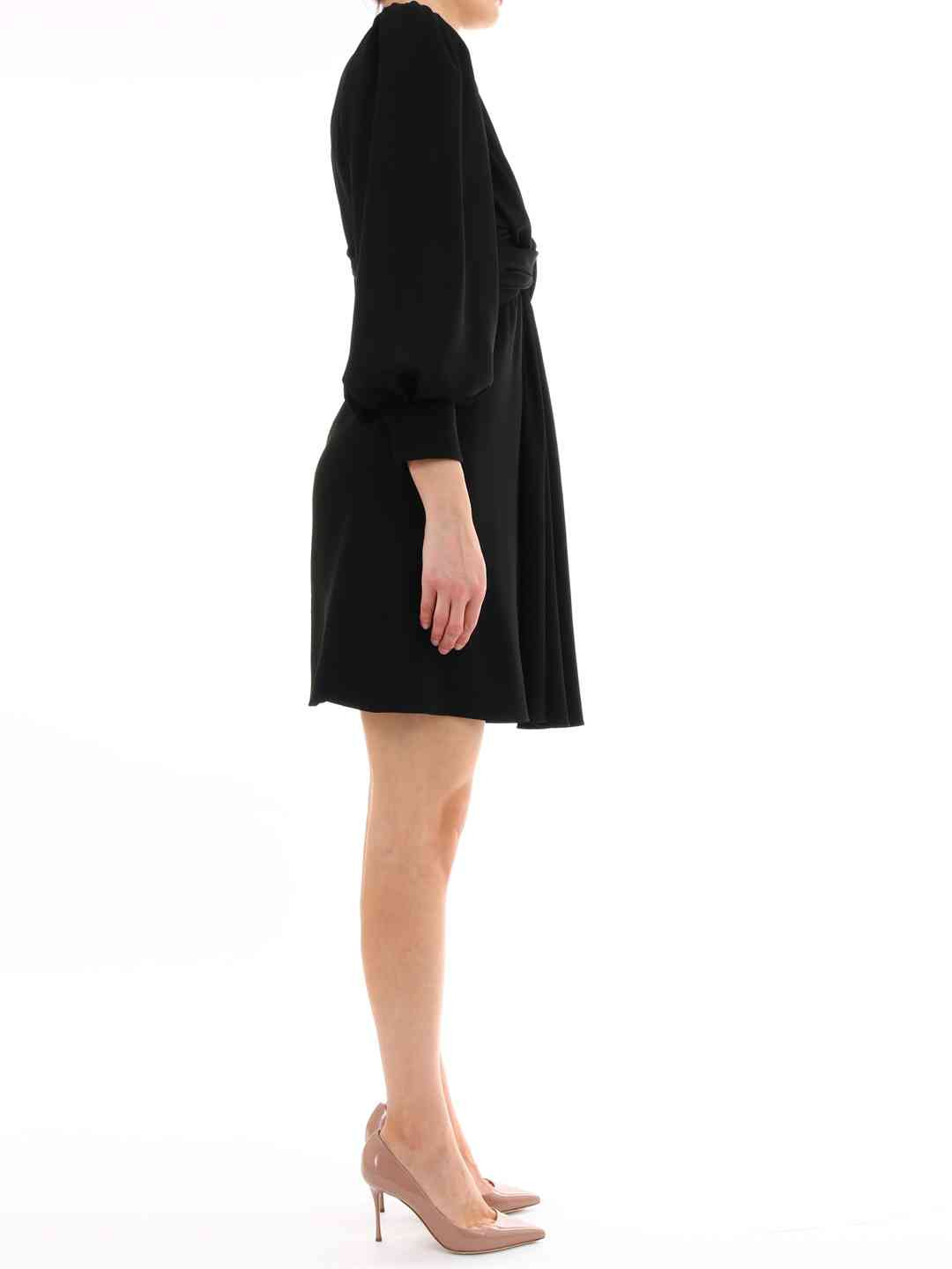 Celine Women Wrap Dress Black - 3