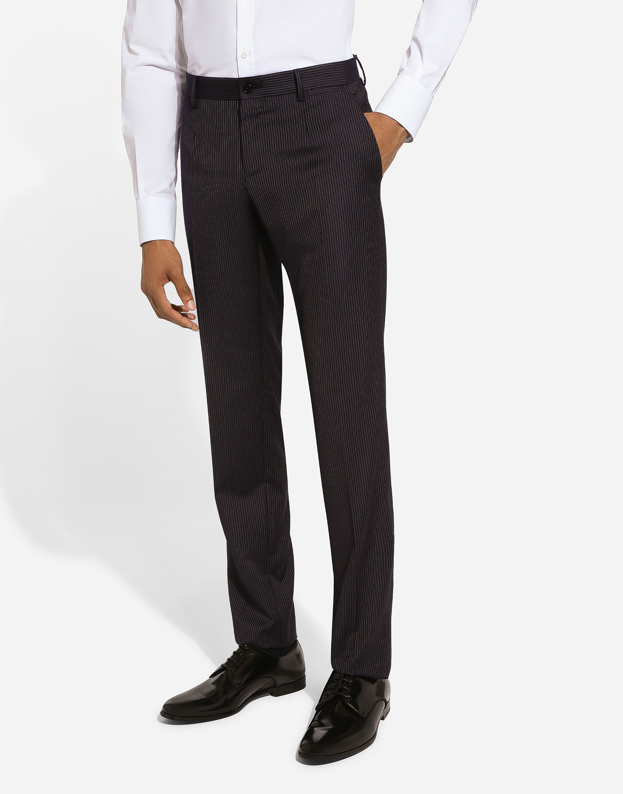 Pinstripe double-breasted Martini-fit suit - 6