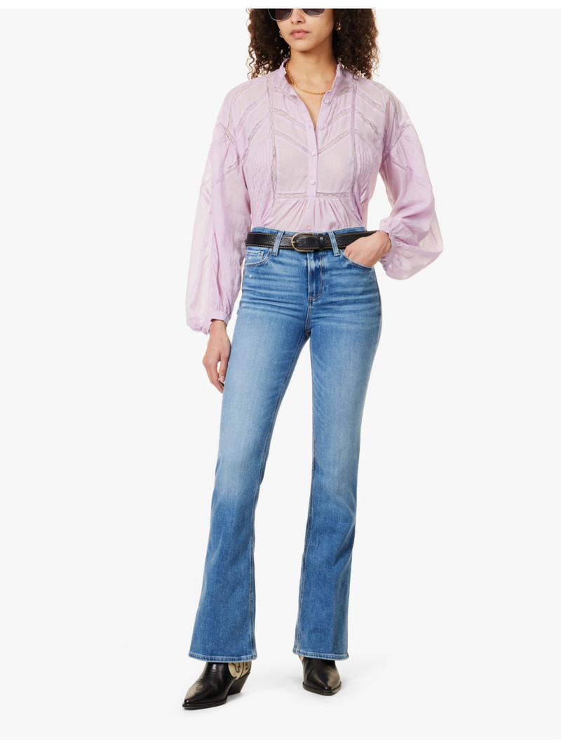 PAIGE Laurel Canyon High-Rise Bootcut Denim Jeans outlook