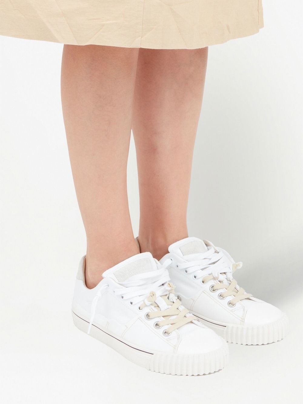 low-top lace-up sneakers - 6